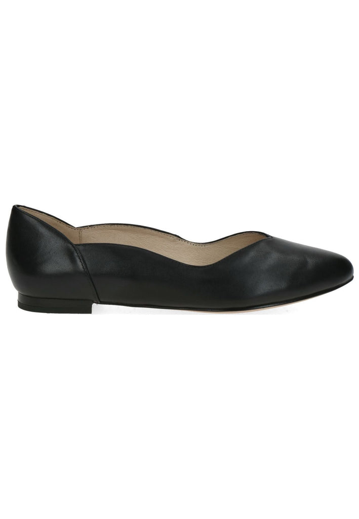 Caprice Ballerinas Leder Schwarz