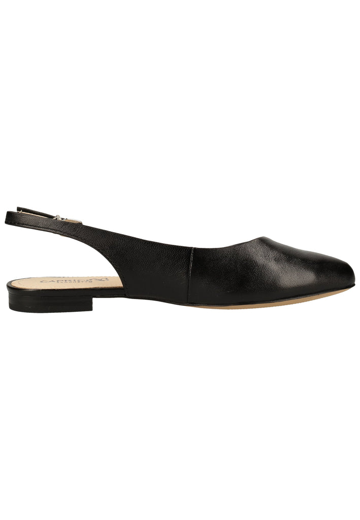 Caprice Ballerinas Leder Schwarz