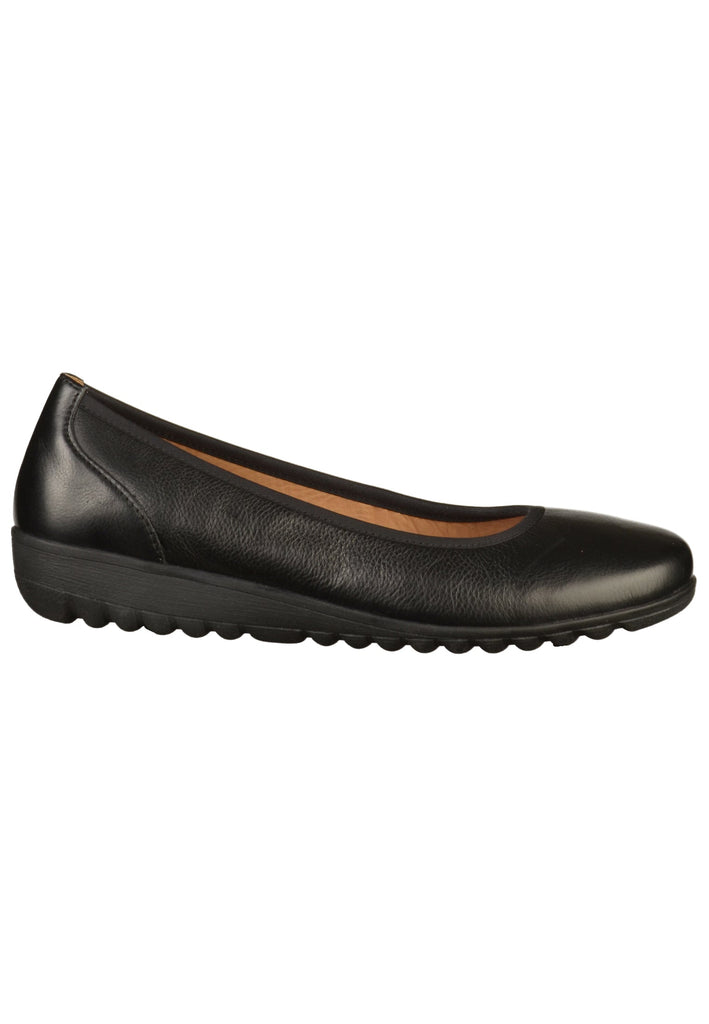 Caprice Ballerinas Leder Schwarz