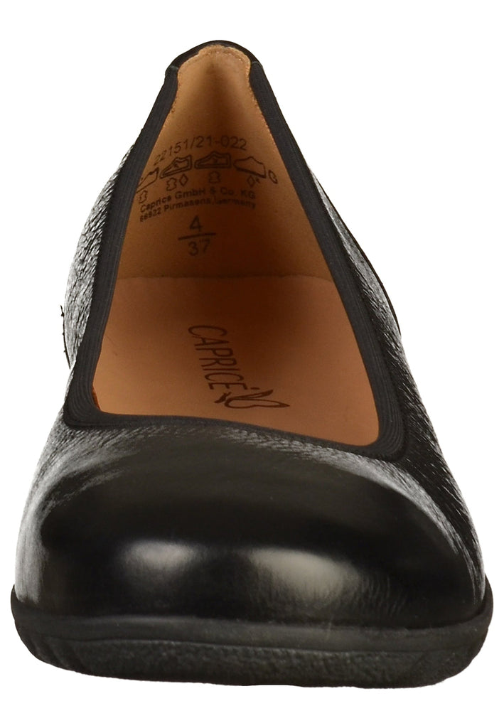Caprice Ballerinas Leder Schwarz