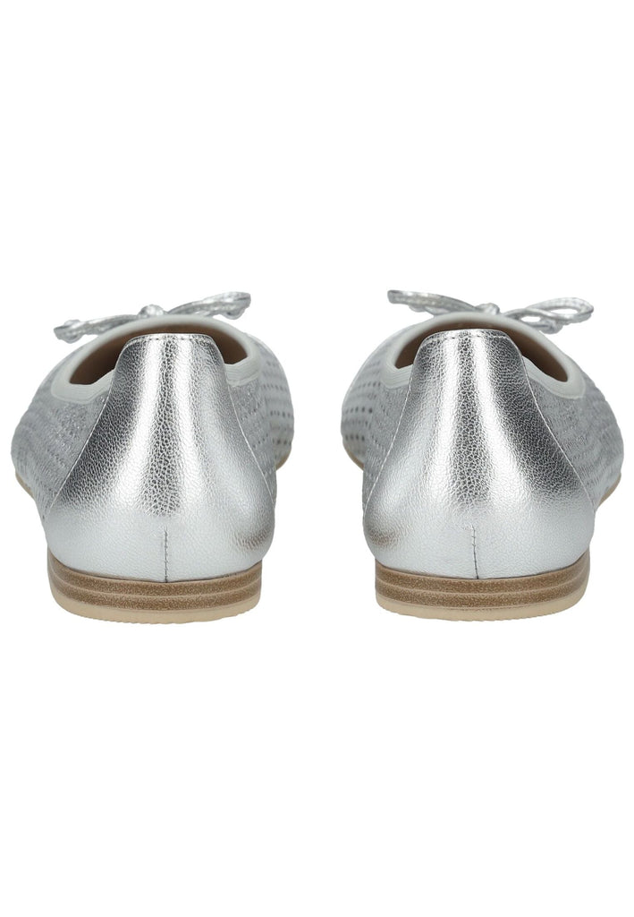 Caprice Ballerinas Leder Silber