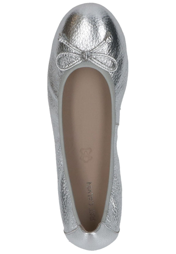 Caprice Ballerinas Leder Silber