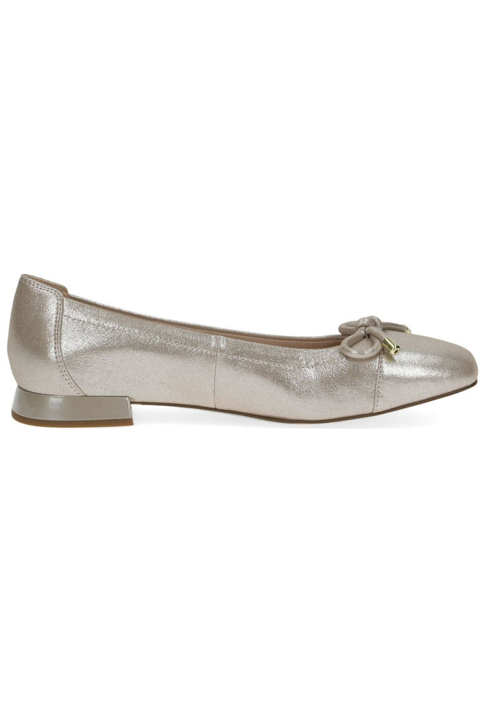 Caprice Ballerinas Leder Taupe