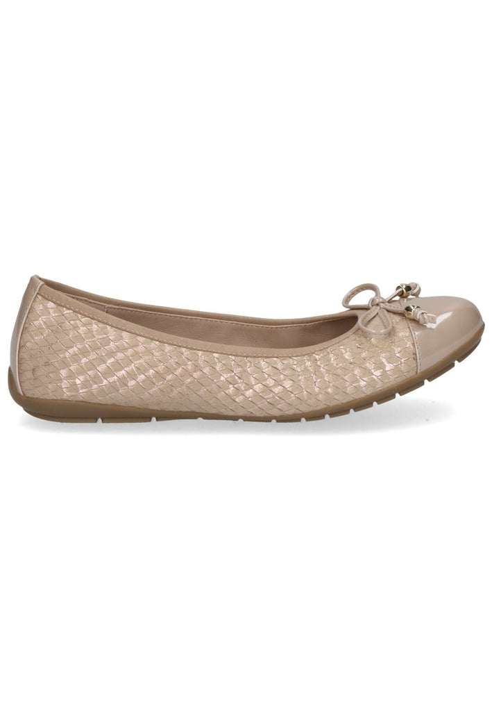 Caprice Ballerinas Leder/Textil Beige