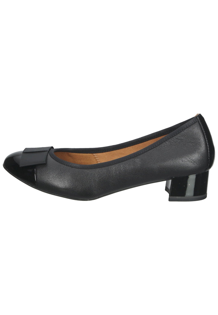 Caprice Ballerinas Leder/Textil Schwarz