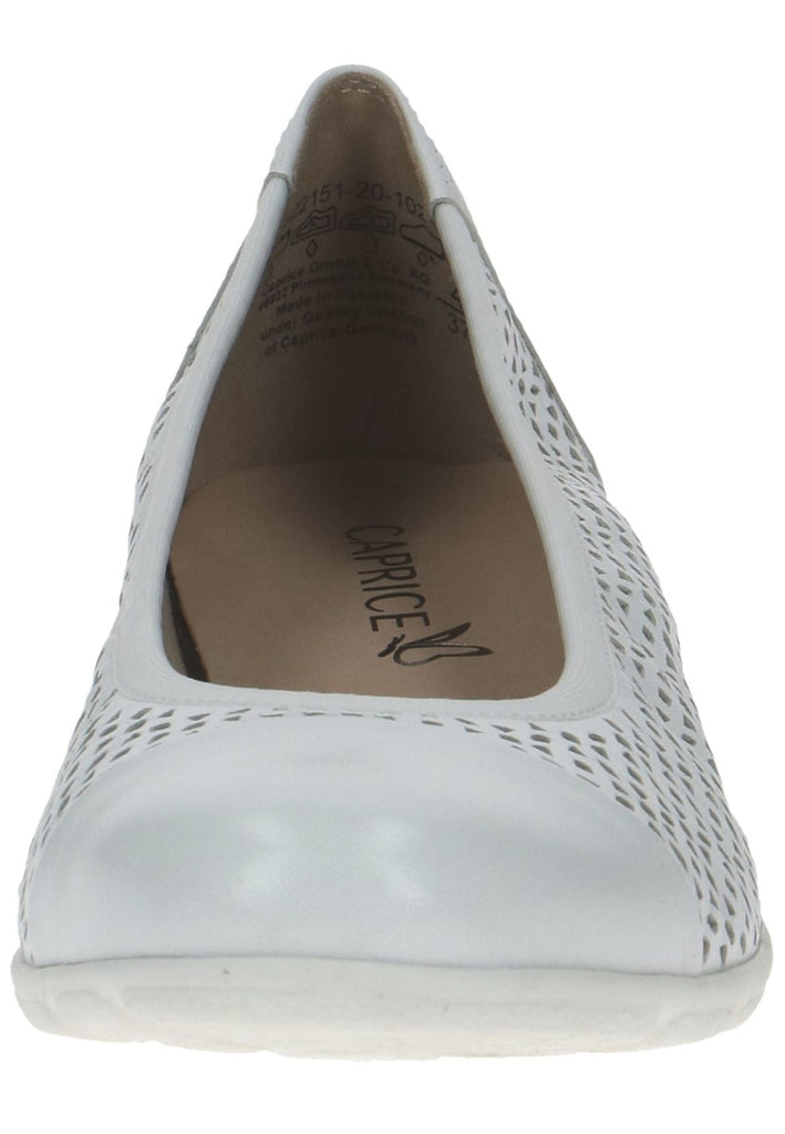 Caprice Ballerinas Leder Weiß