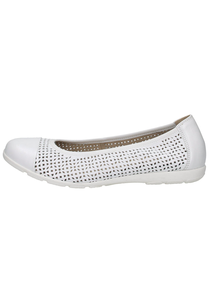 Caprice Ballerinas Leder Weiß