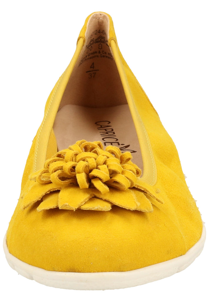 Caprice Ballerinas Leder Yellow