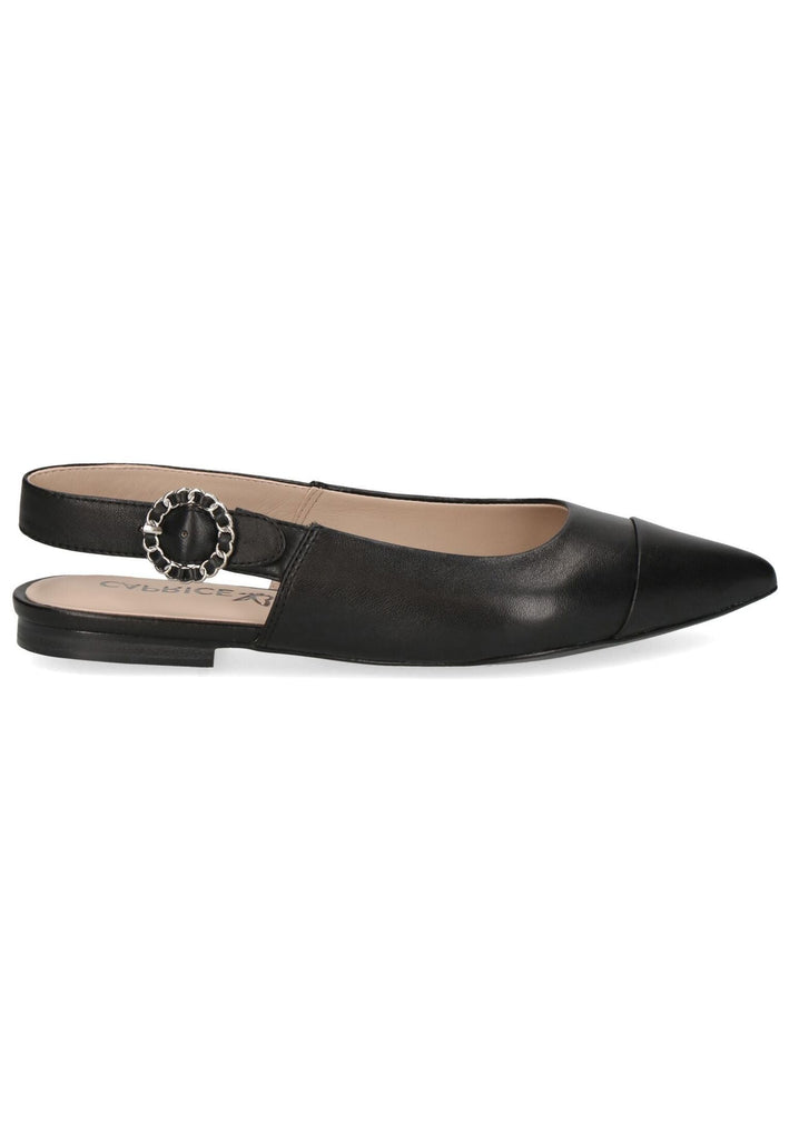 Caprice Ballerinas Nappaleder Schwarz