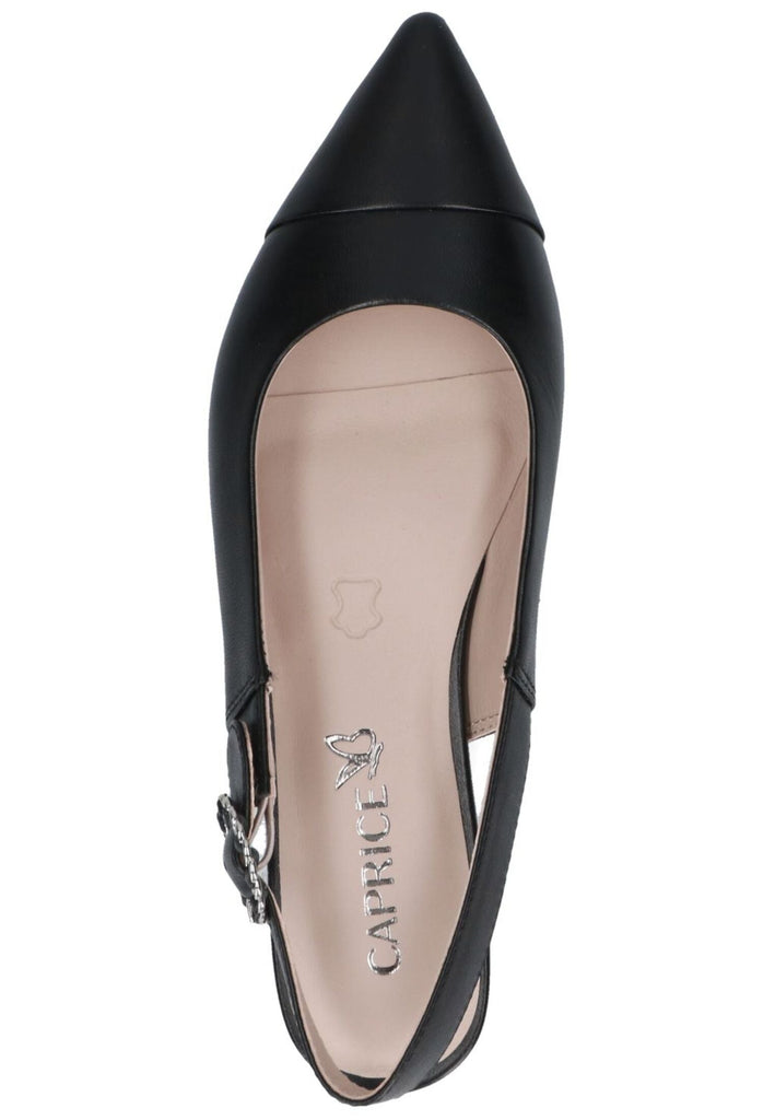 Caprice Ballerinas Nappaleder Schwarz