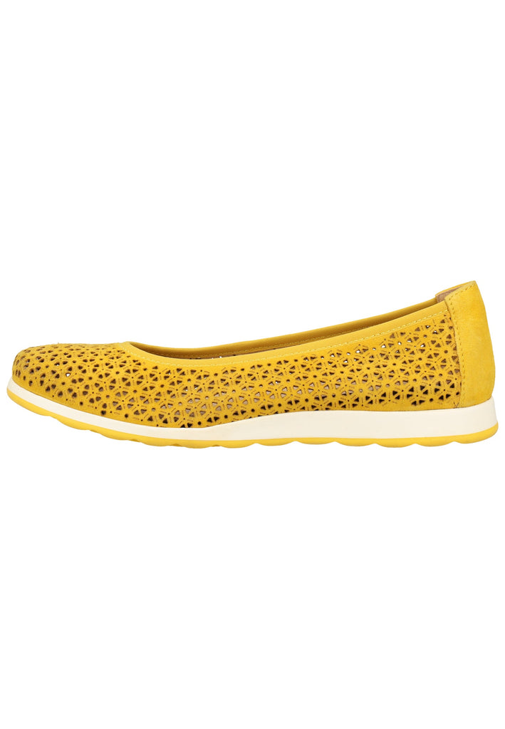 Caprice Ballerinas Nappaleder Yellow