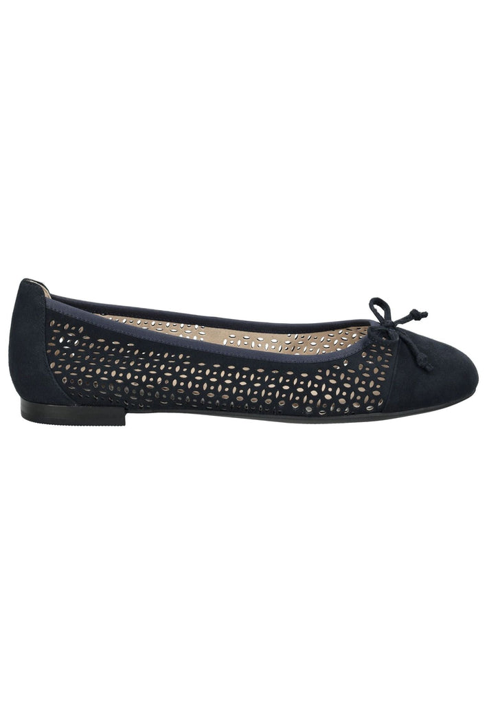 Caprice Ballerinas Veloursleder Ozean