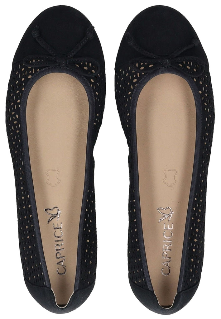 Caprice Ballerinas Veloursleder Ozean