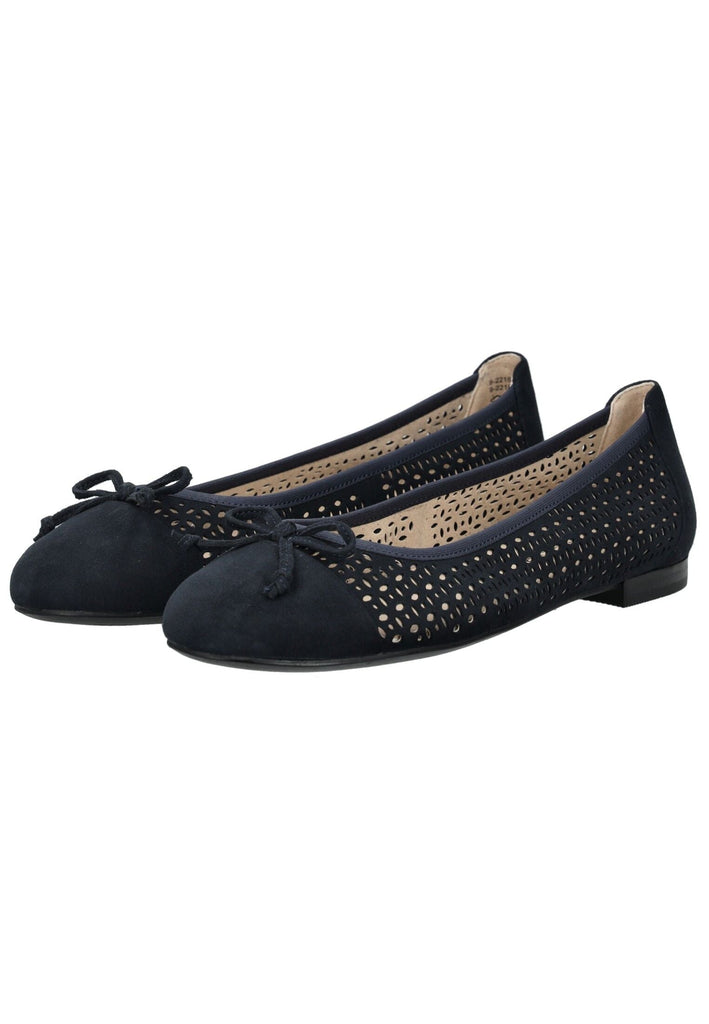 Caprice Ballerinas Veloursleder Ozean
