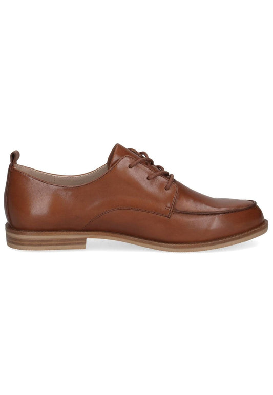Caprice Halbschuhe Nappaleder Cognac