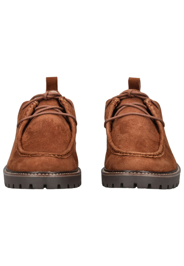 Caprice Halbschuhe Veloursleder Cognac