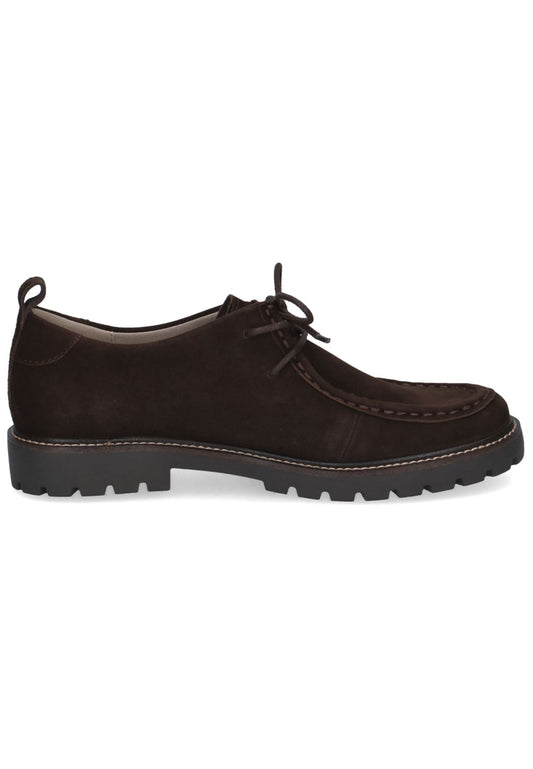 Caprice Halbschuhe Veloursleder Dunkelbraun
