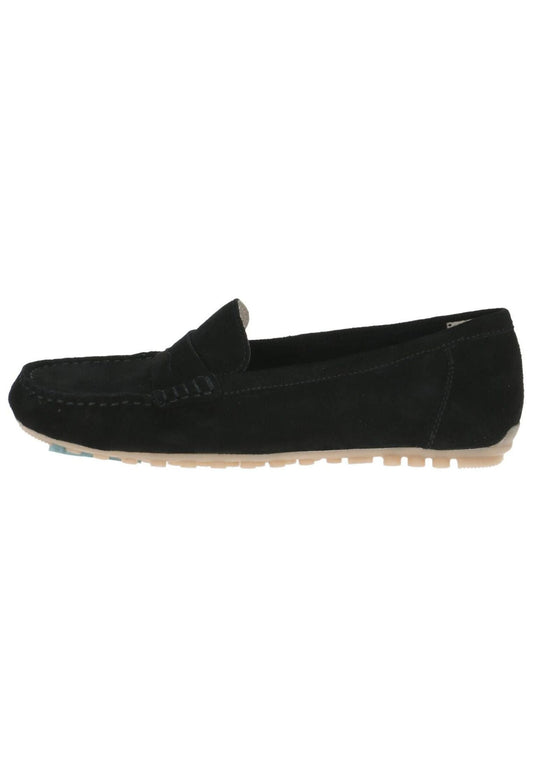 Caprice Mokassin Veloursleder Schwarz