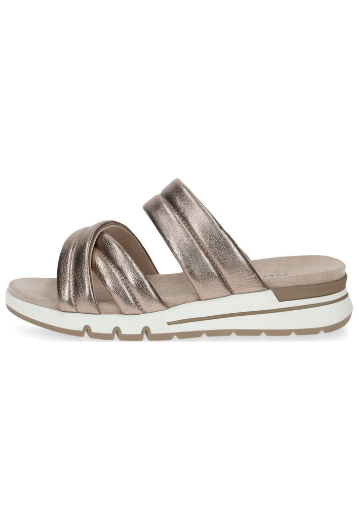 Pantoletten Caprice Pantoletten Leder Taupe