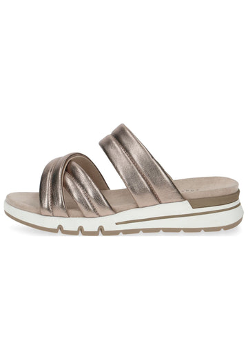 Pantoletten Caprice Pantoletten Leder Taupe
