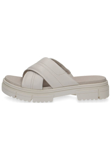 Pantoletten Caprice Pantoletten Leder Weiß