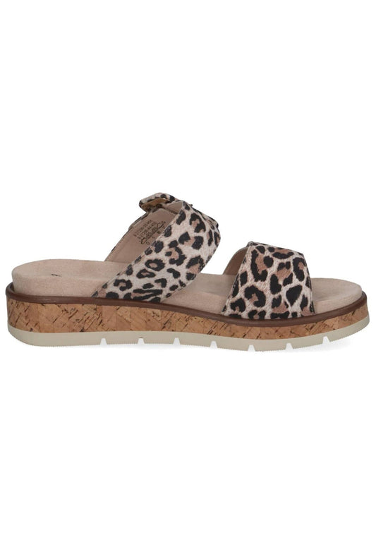 Caprice Pantoletten Leder Leopard