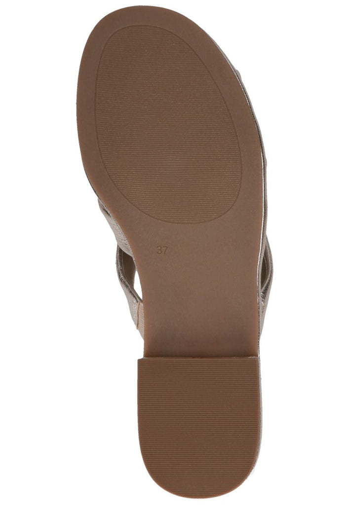 Caprice Pantoletten Leder Platin