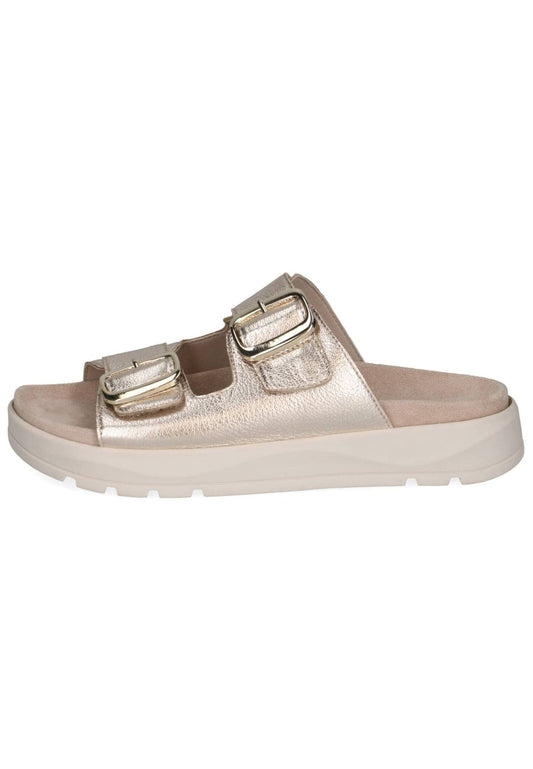 Caprice Pantoletten Leder Platin