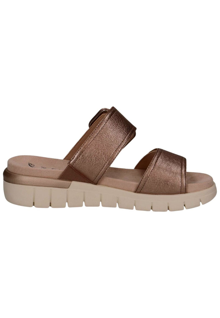 Caprice Pantoletten Leder Taupe