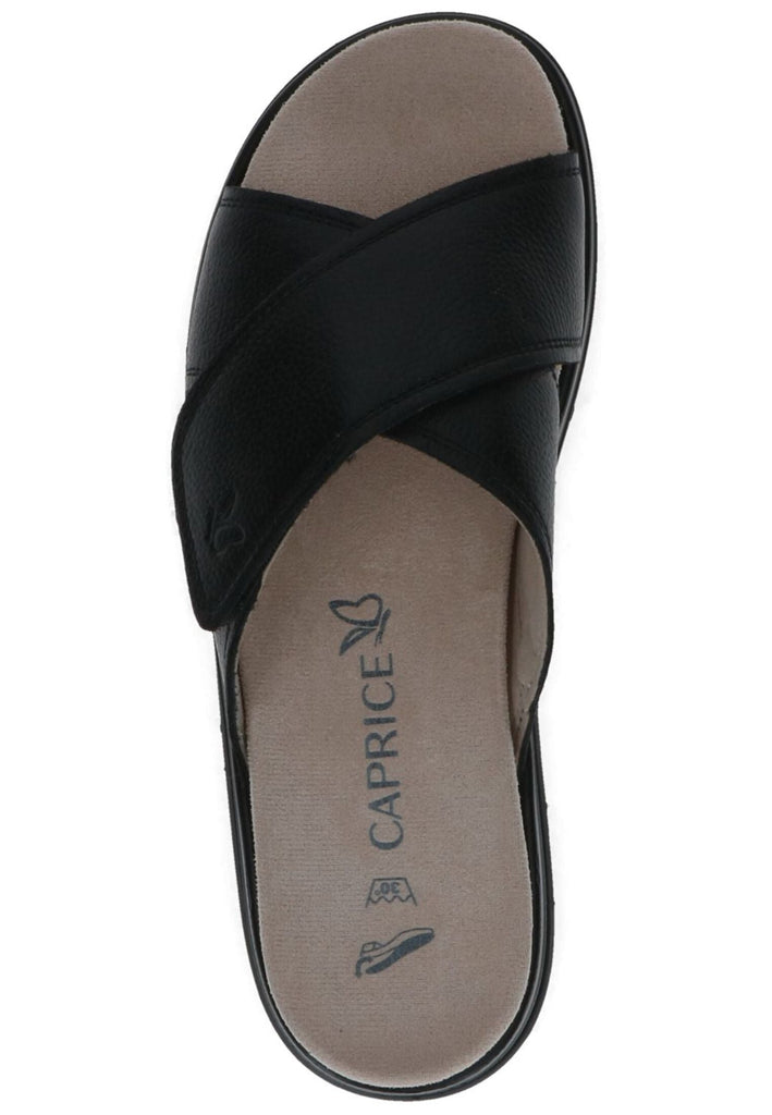 Caprice Pantoletten Nappaleder Schwarz