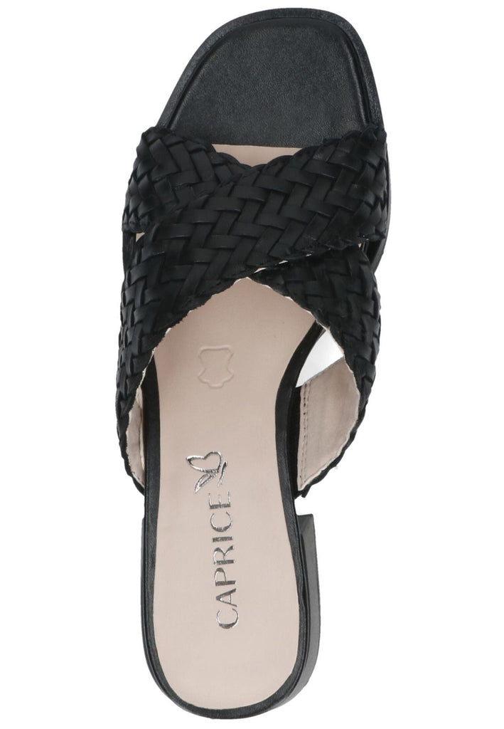 Caprice Pantoletten Nappaleder Schwarz