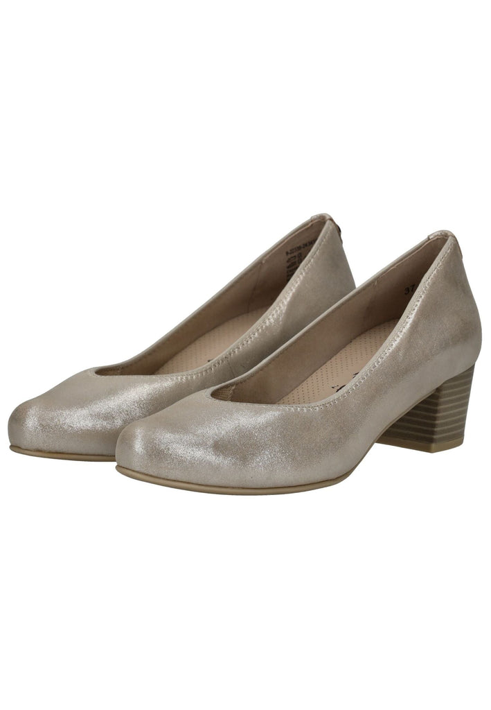 Caprice Pumps Leder Taupe