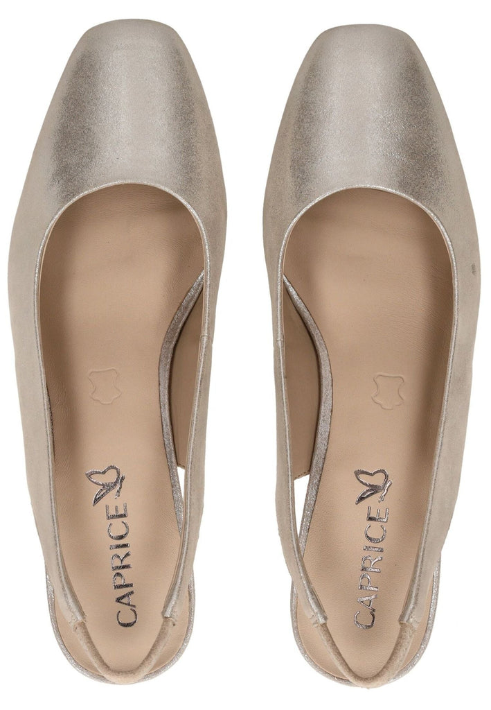 Caprice Pumps Leder Taupe