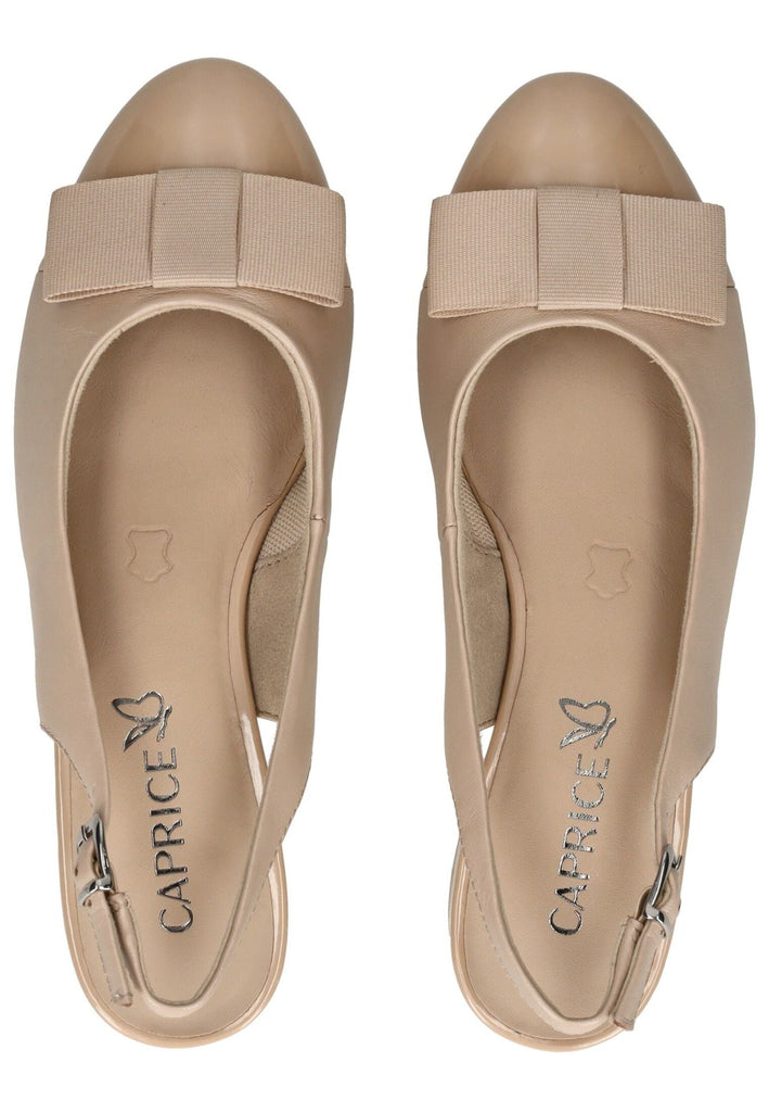 Caprice Pumps Leder/Textil Beige
