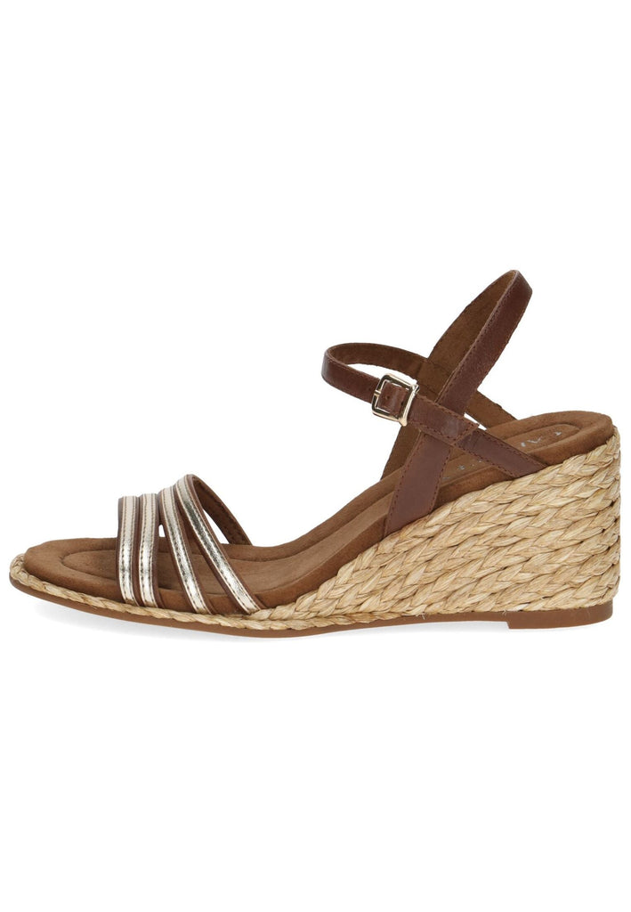 Sandalen Caprice Sandalen Leder/Synthetik Cognac