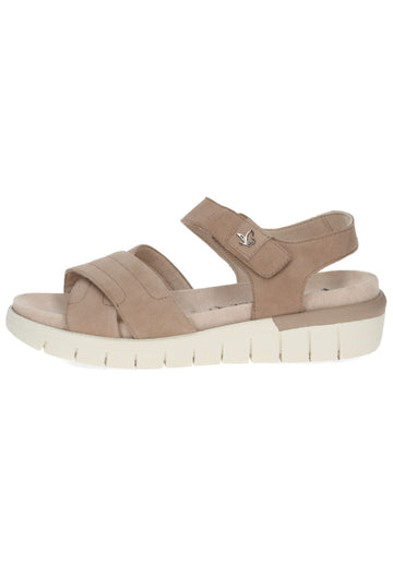 Sandalen Caprice Sandalen Veloursleder Hellbraun