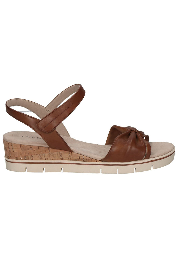 Caprice Sandalen Leder Cognac