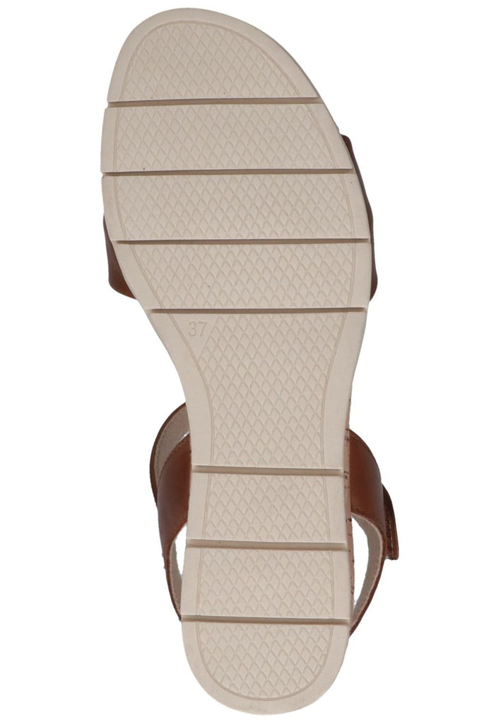 Caprice Sandalen Leder Cognac