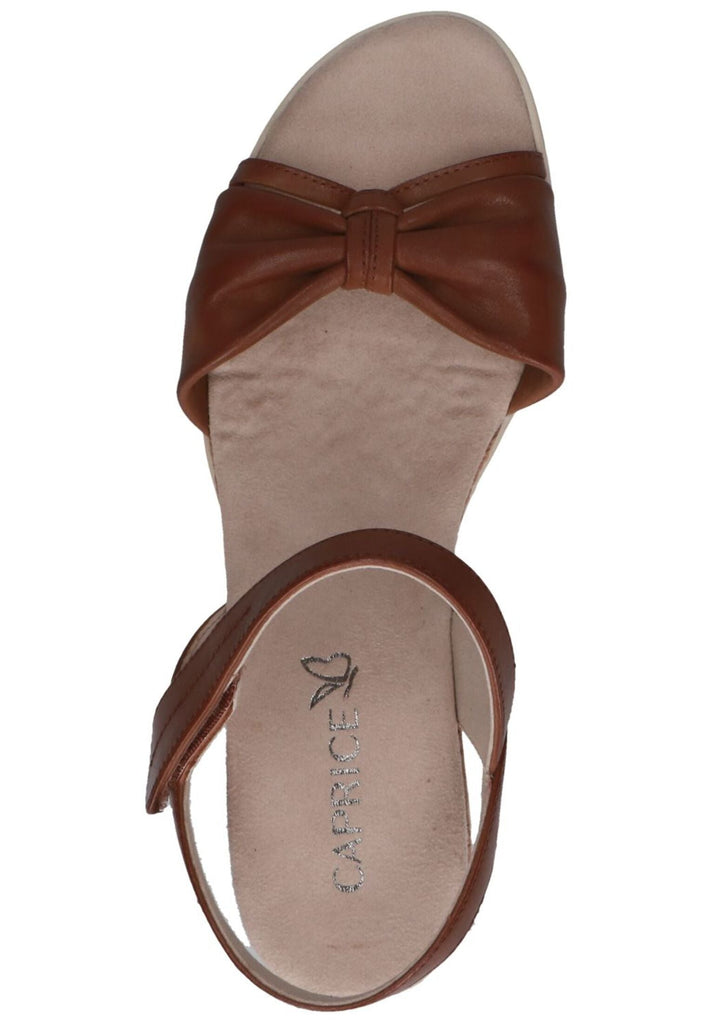 Caprice Sandalen Leder Cognac