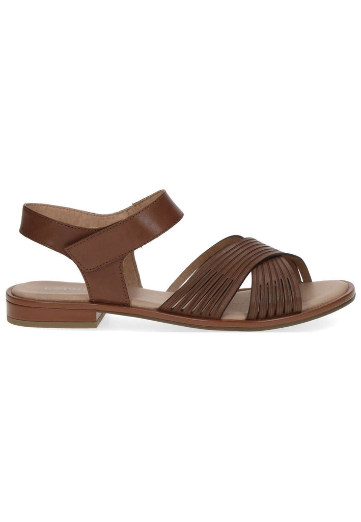 Caprice Sandalen Leder Cognac