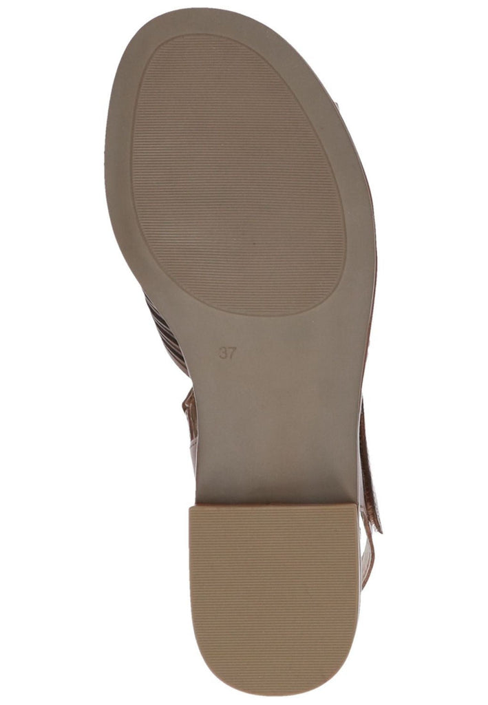 Caprice Sandalen Leder Cognac