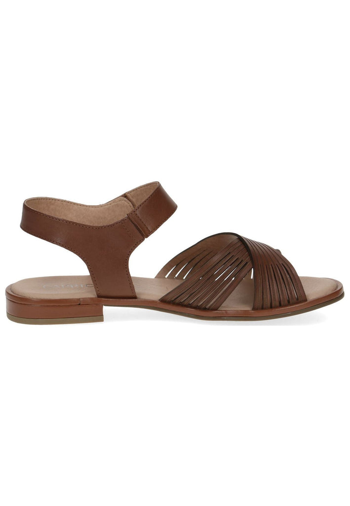 Caprice Sandalen Leder Cognac