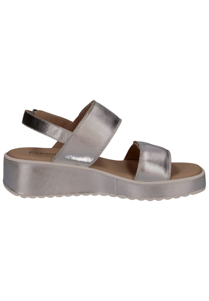 Caprice Sandalen Leder Silber