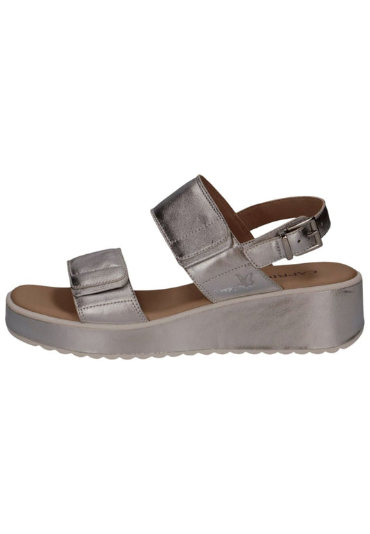 Caprice Sandalen Leder Silber