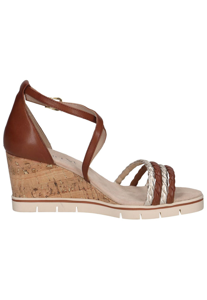 Caprice Sandalen Leder/Synthetik Cognac