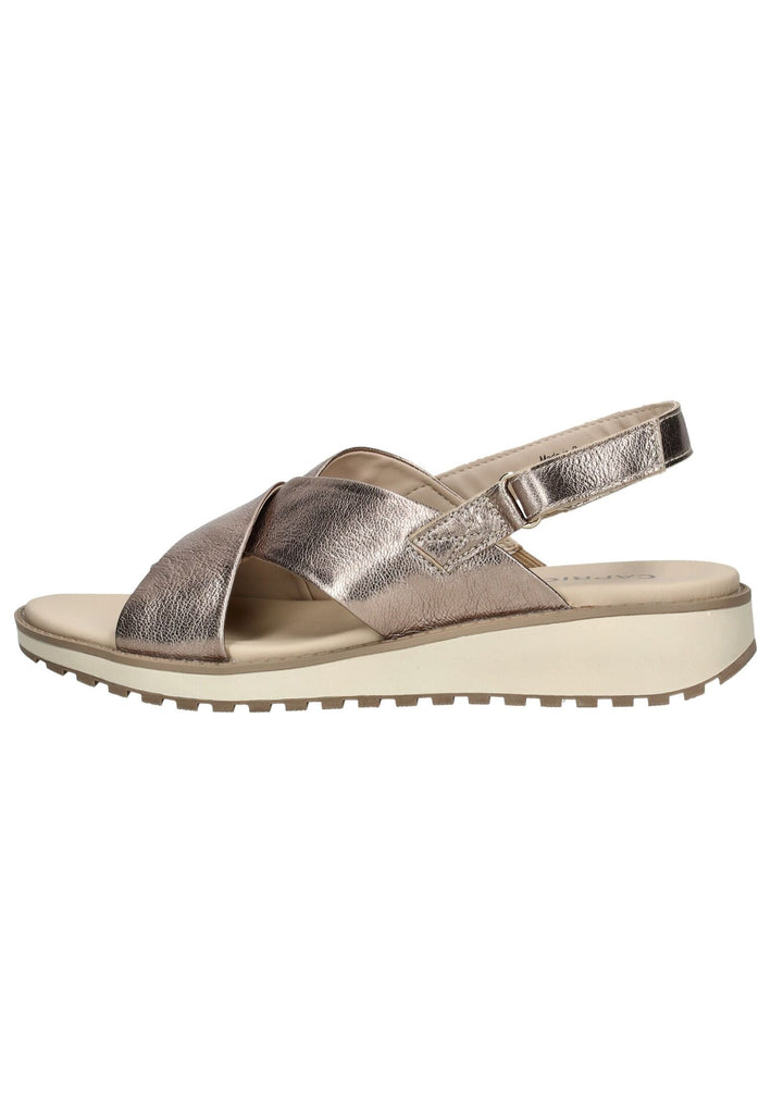 Caprice Sandalen Leder Taupe