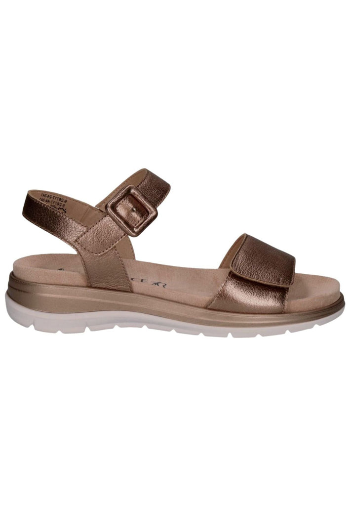 Caprice Sandalen Leder Taupe
