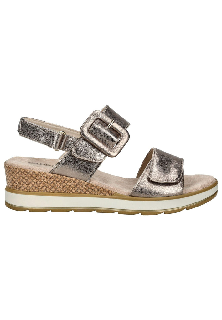 Caprice Sandalen Leder Taupe