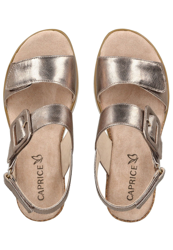Caprice Sandalen Leder Taupe