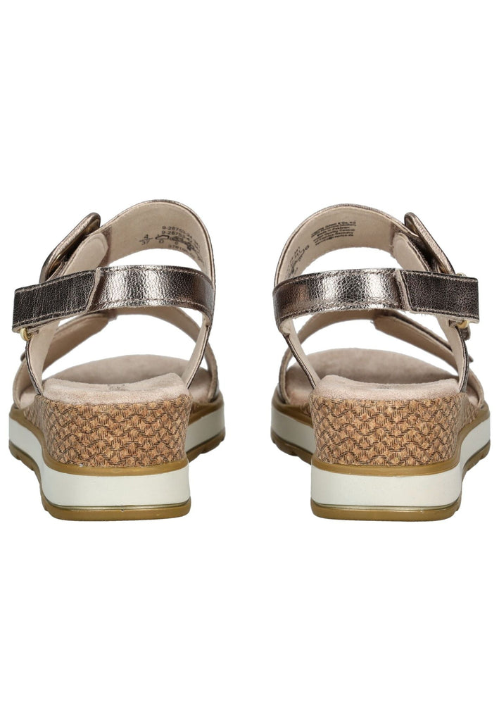 Caprice Sandalen Leder Taupe